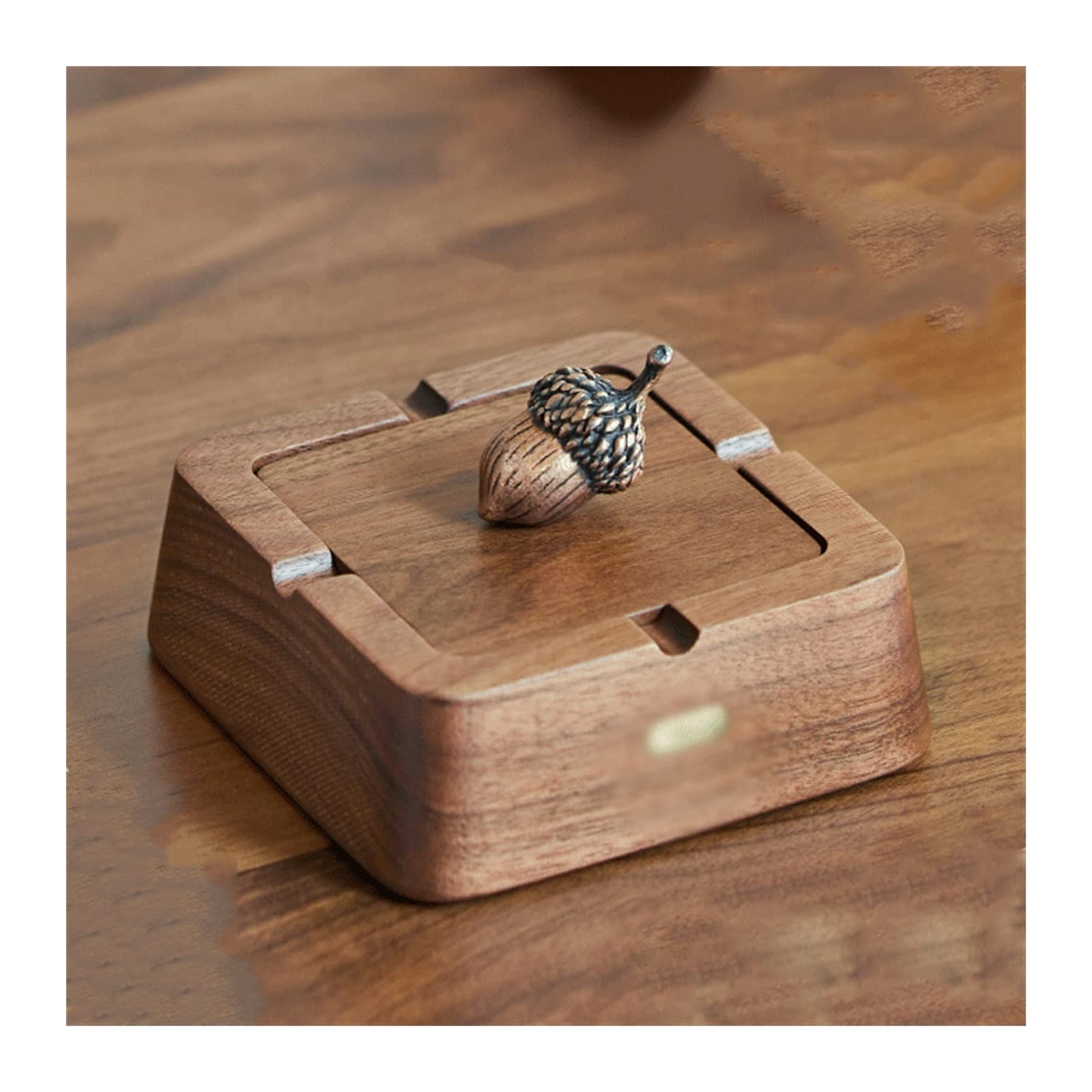 Gthtuhfd Black Ash Tray Ashtray Home Office Cigarette Cigar Ashtray Living Room Office Wooden Ashtray With Cover Ashtray For Outside Patio