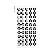 Vista 2 de iplusmile Puntos de marcado reflectantes para escáner 3D - Película reflectante resistente al desgarro puntos 50 por hoja 5 hojas para una