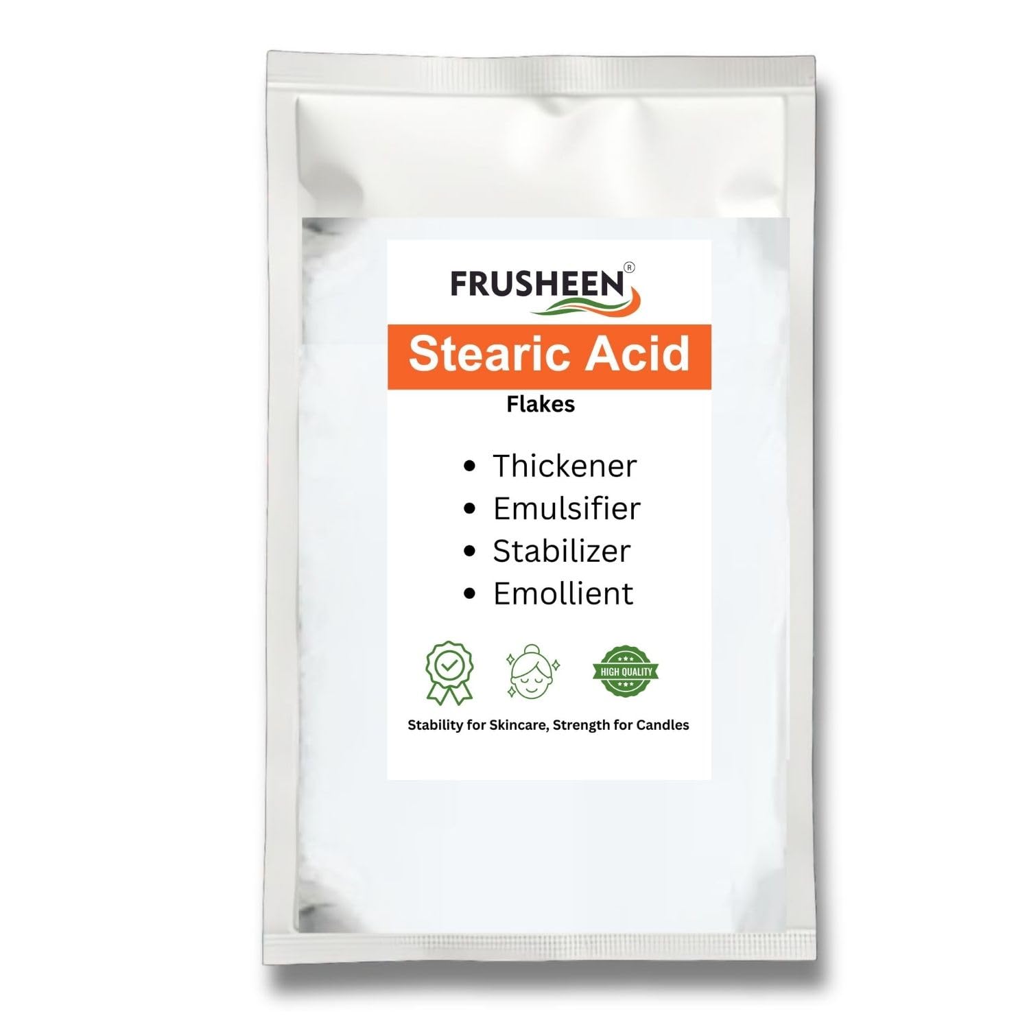 Stearic Acid Flakes – 100% Pure & Cosmetic Grade | for DIY Skin Care, Lotion, Candle & Soap Making 400 gram-image-35