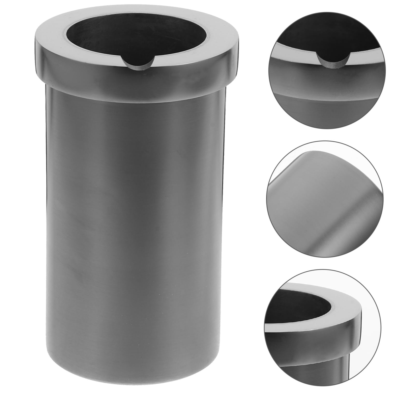 Tasse en Graphite Haute Pureté, Résistance aux Acides et Haute Température, Creuset pour Fondre Or, Argenté et Cuivre, Capacité 2kg, pour Fonderie Bijouterie