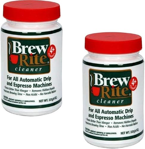 Limpiador de cafetera para máquinas de café caseras y equipos de espresso, paquete de 2 (8 onzas cada uno)