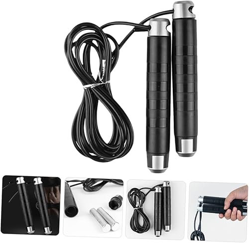 Miniatura 8 de GALPADA Weighted Skipping Rope with Anti-skid Handles for Exercise Physical Education Equipment for Gym Home Outdoor Fitness Metal Plastic Design