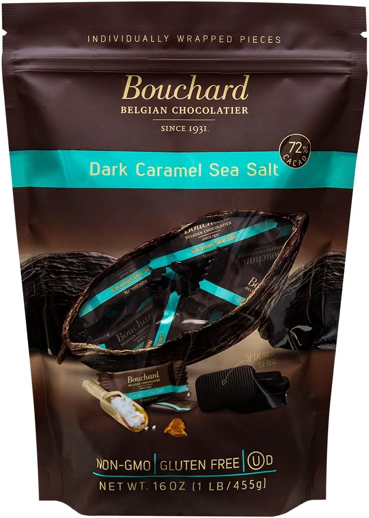 Bouchard Belgian Dark Chocolate with Caramel & Sea Salt