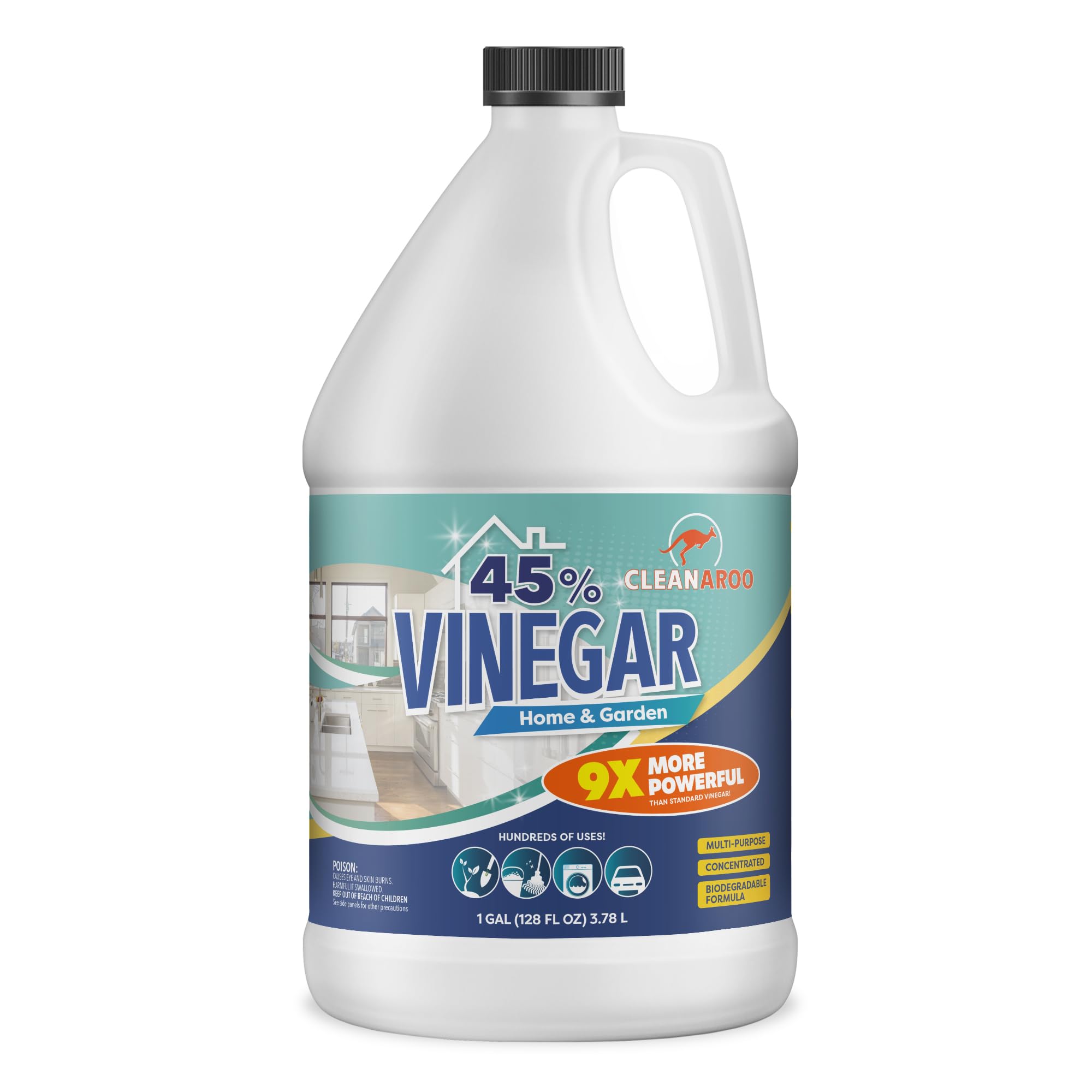 45% Concentration Vinegar, All-Natural Multipurpose General Cleaner (1 Gal)