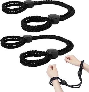 2 PCS Débutant en Bondage BDSM avec Corde, Kit de Bondage BDSM Handgelenke und Knöchel, Einstellbares BDSM Fesseln und Bondage Rope, Menottes Sexy érotique, Accessoires Sexualité Couple