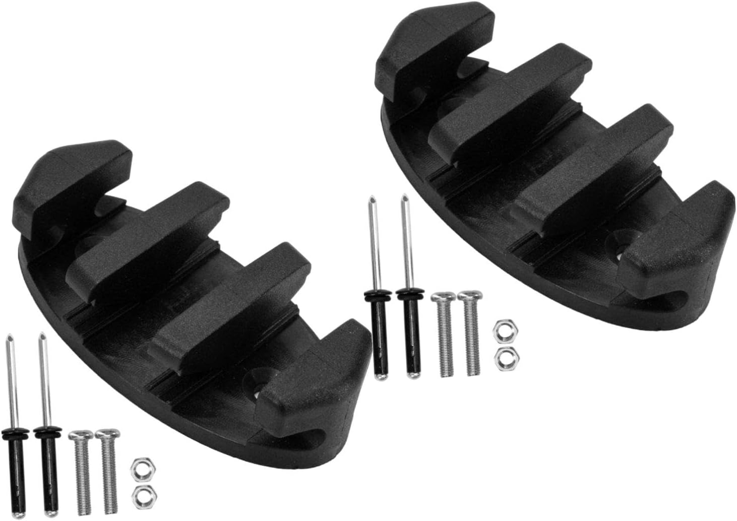 SM SunniMix 2 Sets Zig Cleat Kit Offers Quick Mount Nylon Rope Holder and Anti Slip Fastening Deck Accessories Needed Suitable for Kayaking Canoeing