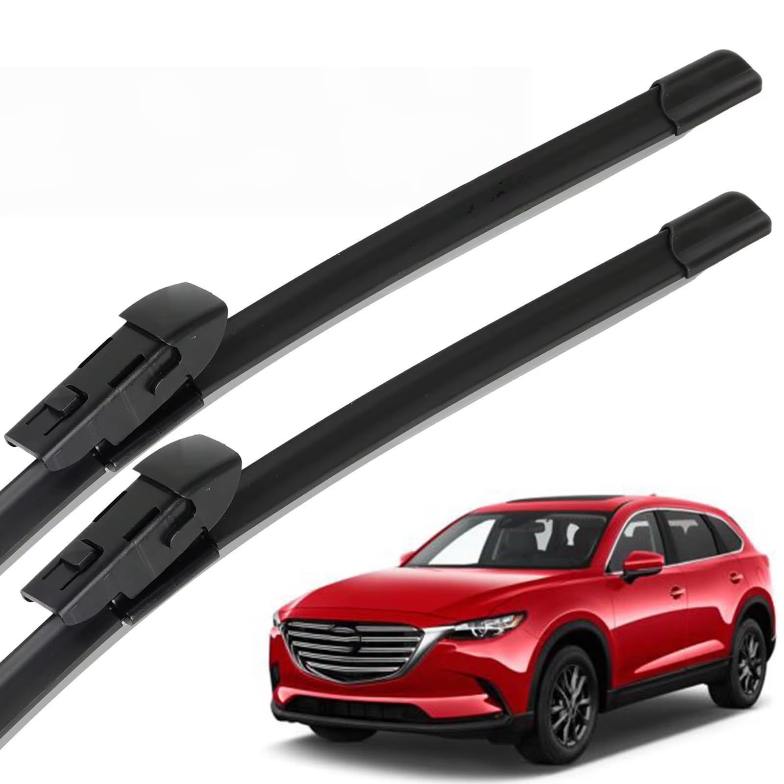 PAPEP Windscreen Wiper Blades for Mazda CX-9 CX9 MK2 2016-2023 24"+18", Front Replacement Wipers OEM Quality Water Repellent Rubber Automotive Windshield