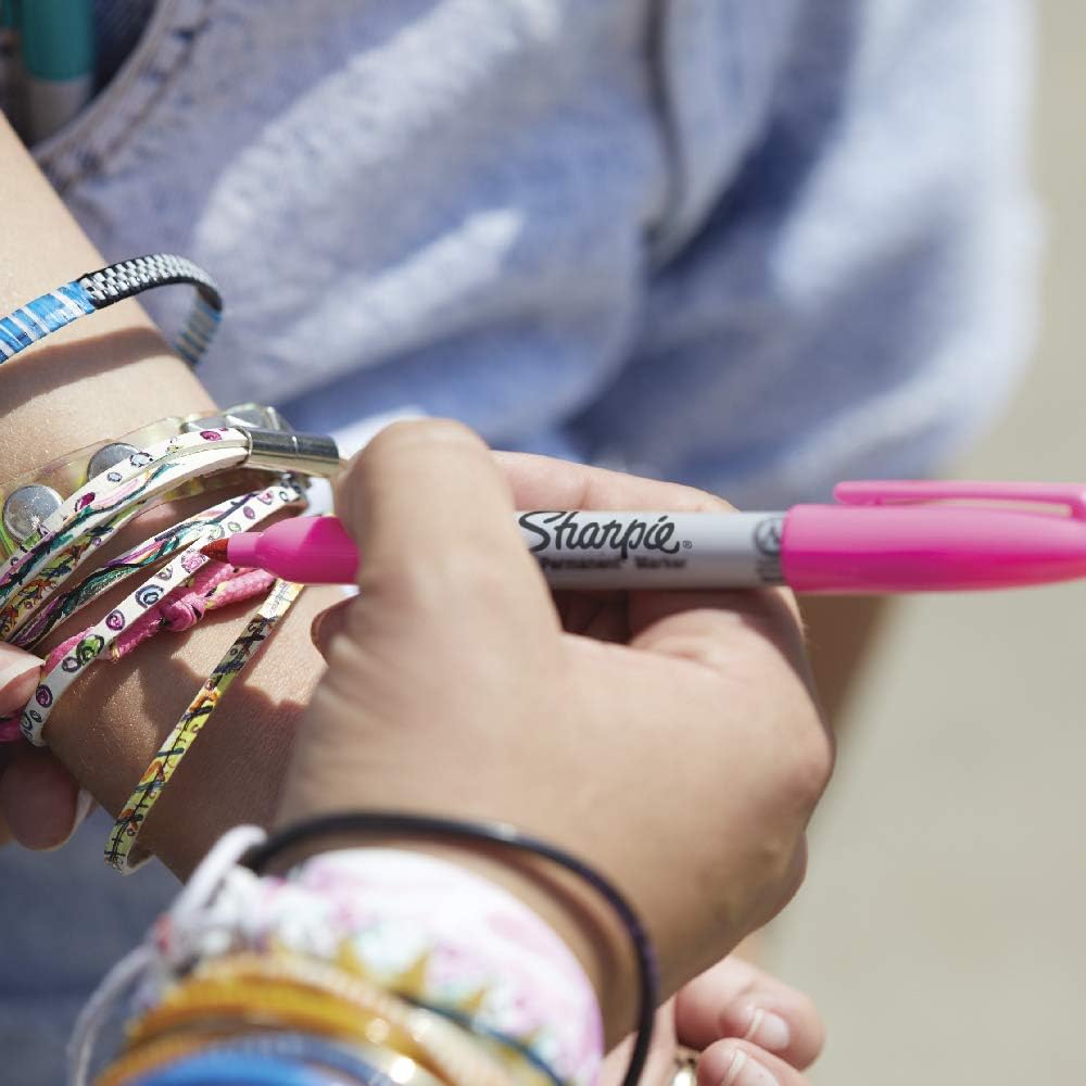 Sharpie Permanent Markers, Fine Point, Black Ink, Pack of 24 (30162)