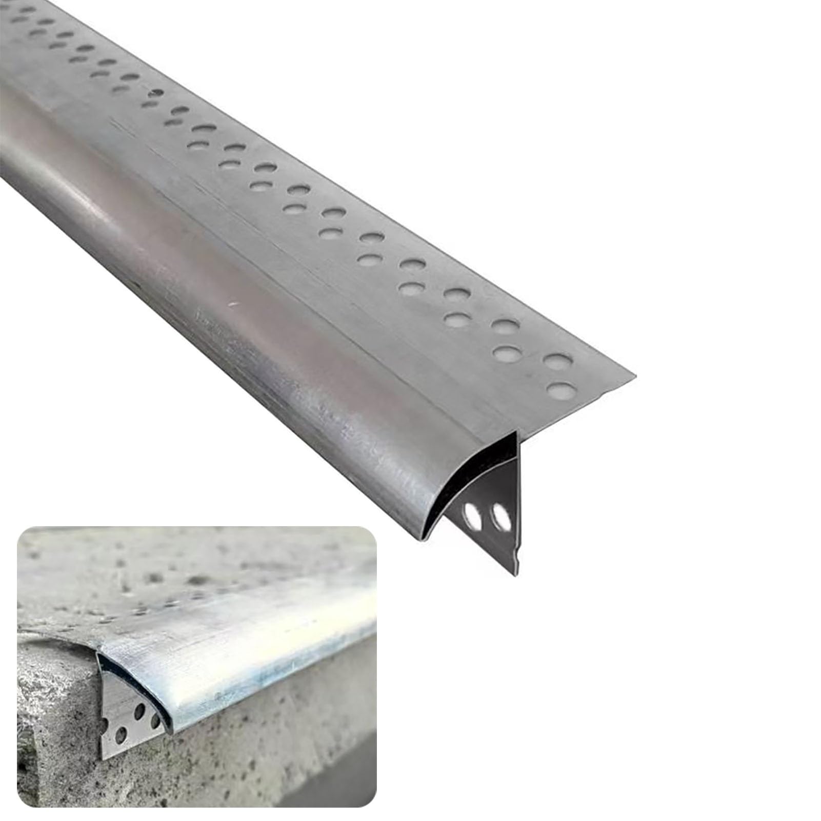 Drip Lines Eaves, Aluminum Drip Line Strip Cuttable Outdoor 3.3-33ft for Roof Edge Trim Eaves Walls(2.8m/9.2ft)