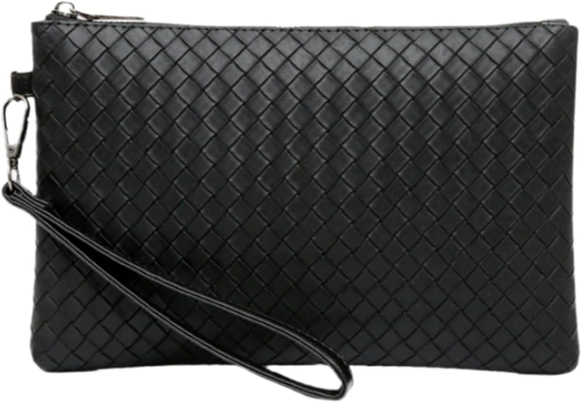 Bolso de mano para hombre, bolso de mano grande de 9,5 a 11 pulgadas, cartera de mano grande