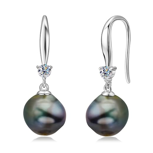 Baroque 8–9mm Tahitian Pearl Dangles