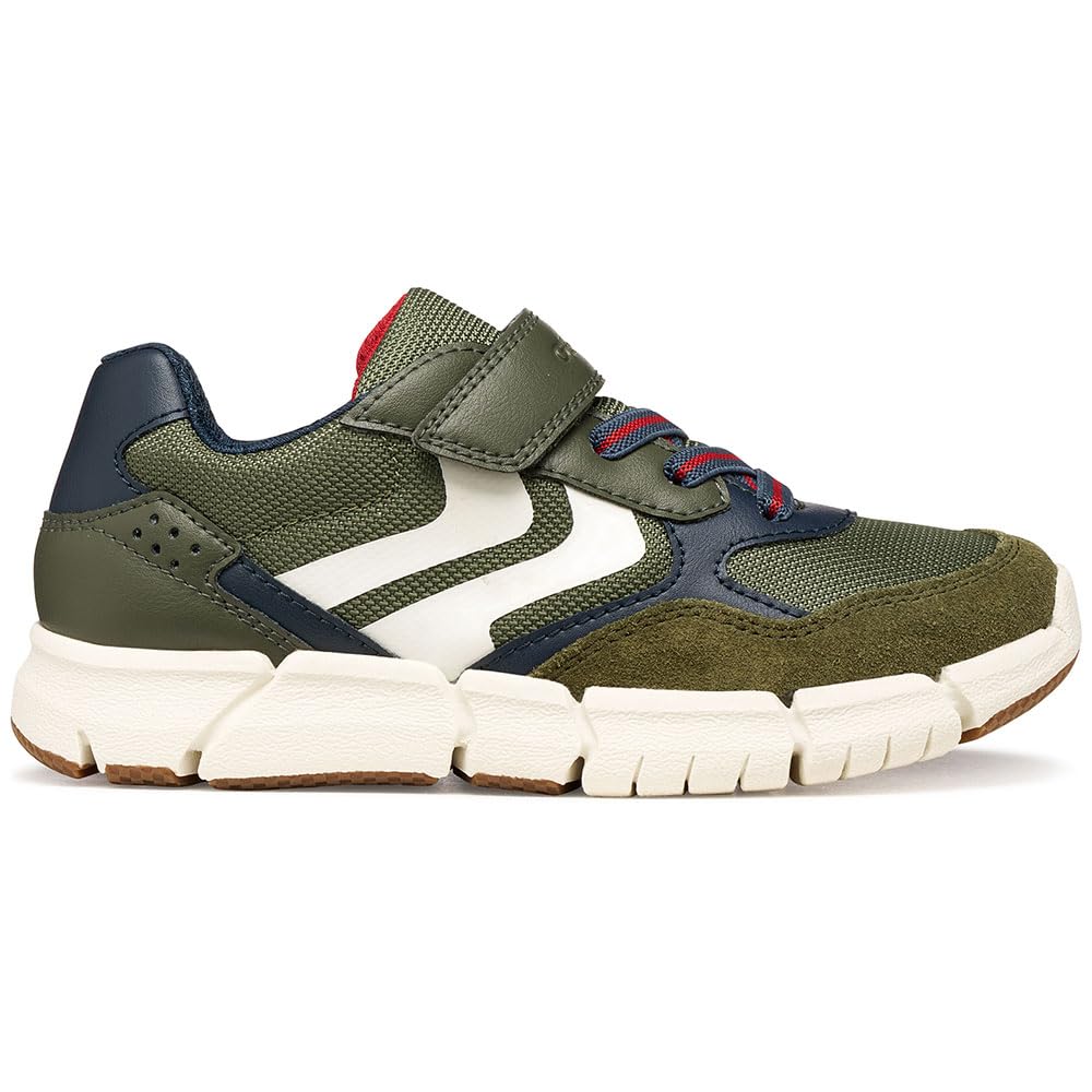 Geox J Flexyper Boy B Sneaker, Military Navy, 3 UK