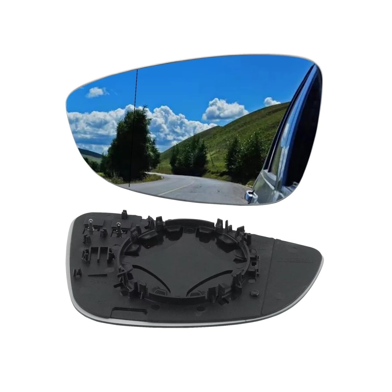 Cristal Espejo Retrovisor Calefactable Compatible Con EOS 1F8 2009-2013 Para Passat B7 2010-2015 Para Scirocco 137 2008-2017 Espejo Retrovisor Puerta Calefacción Lado Pasajero