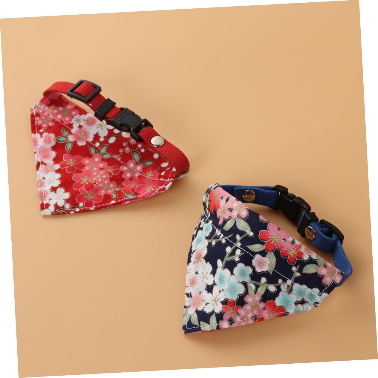 YARNOW 6pièces Collier Bandana pour Chien Réglable avec Motif Floral Et Accessoires Animaux