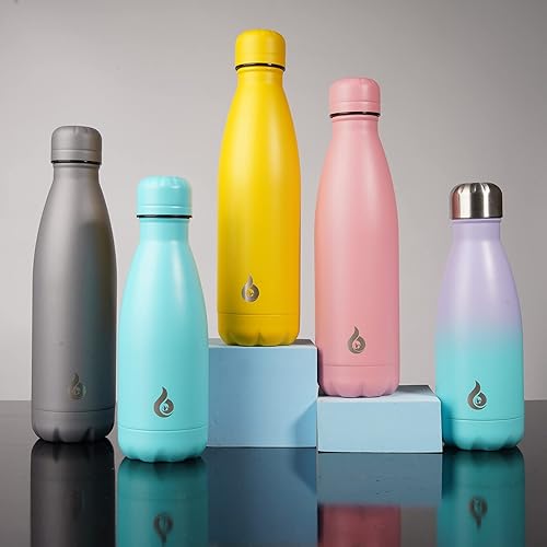 Miniatura 4 de BJPKPK Las botellas de agua aisladas del acero inoxidable de los niños guardan frío y caliente para la escuela, verde