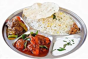 Shourya Trading Round 4 Compartment Thali: Authentic Indian Dining Experience