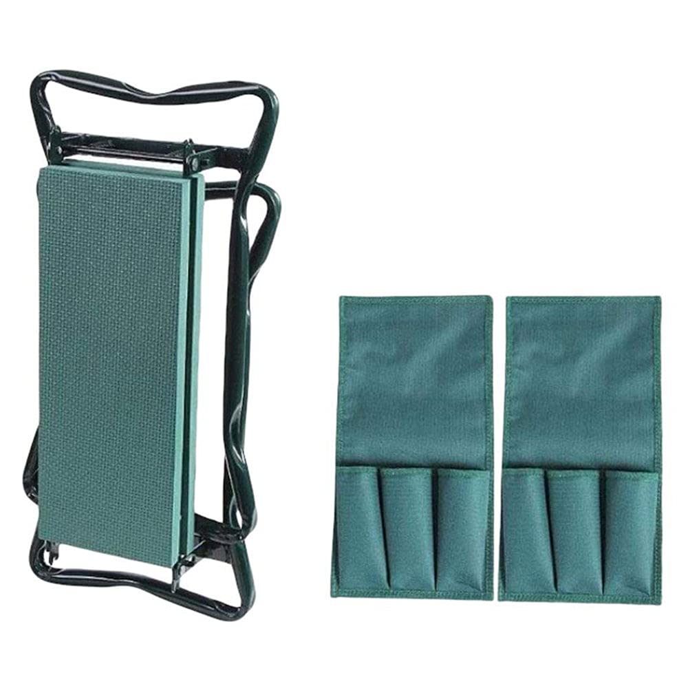 Sedile inginocchiato da Giardino con Maniglie, Panca Pieghevole Sgabello inginocchiato con Borse da Giardino, Sedia Multiuso inginocchiata, Attrezzi da Giardino Regali da Giardino