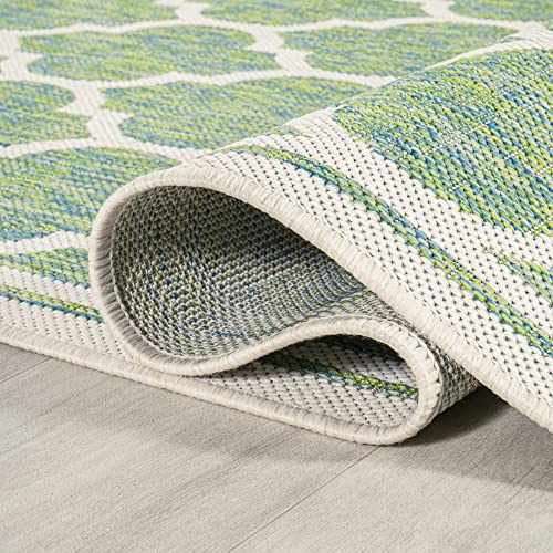 Jonathan Y Smb109C-28 Trebol Moroccan Trellis Textured Weave Indoor Outdoor-Rug Modern Bohemian Livingroom Backyard,2 X 8,Red/Beige #TOP1