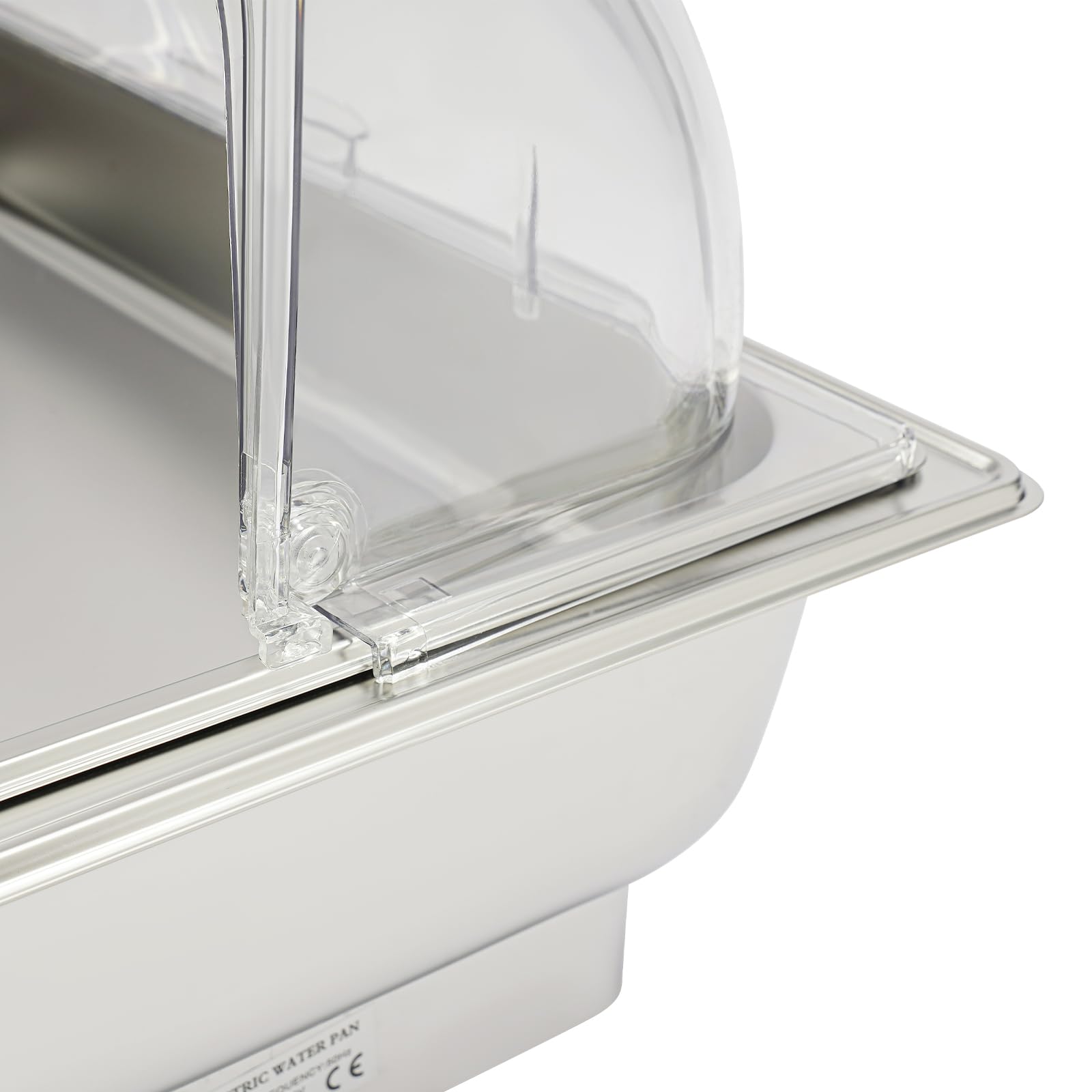 Contenitore termico in acciaio inox, 600 W, per buffet, chafing dish a buffet, chafing dish buffet, set caldo in acciaio inox, per ristoranti a buffet (1 padella per alimenti)