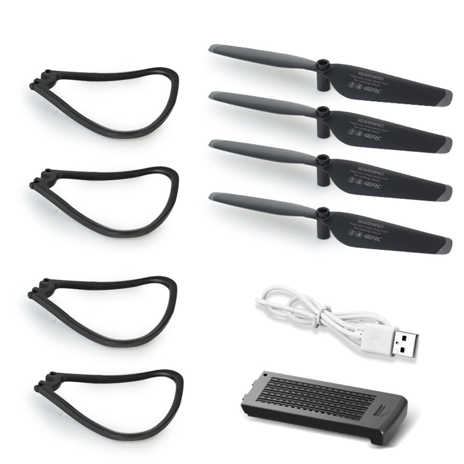 DRONEEYE 4DV12 Drone Spare Battery+Propeller + Protective Cover