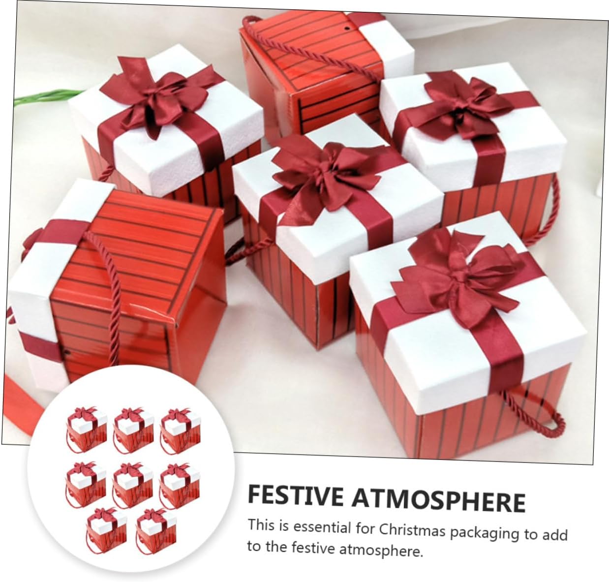Anneome 8pcs Christmas Box Creative Wrapping Boxes for Xmas Parties and Celebrations Unique Design for Gifting