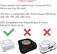 Vista 2 de Neutop Almohadilla de trapeador húmedo lavable y reutilizable de repuesto compatible con iRobot Braava Jet 240, 241, 244, 245, 250 Robot, azul