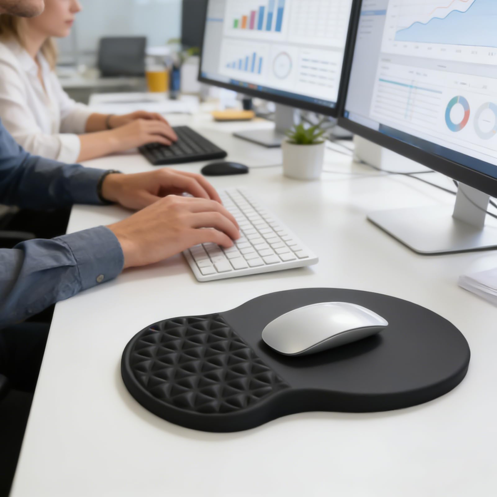 Tappetino per Mouse Mousepad Ergonomico Antiscivolo