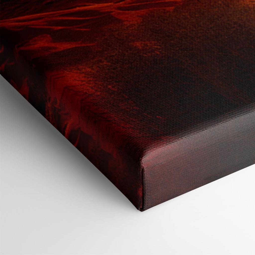 Canvas for Living room. Desert Majesty at Dusk: Rock Formations and Warm Hues in a Sunset Masterpiece, 27 x 18 inch Canvas Wall Art - Contemporary Masterpieces - Modern Home Decor