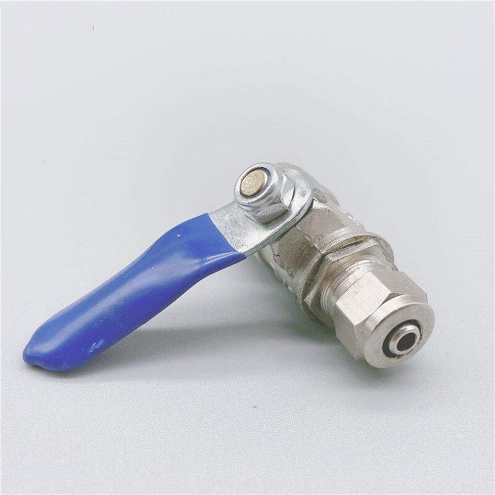 PVC 10pcs valvola a Sfera di Rame da 1/4" 3/8" 12" Filettatura Maschio a 6/8 / 10mm Tubo Quick Connect RO osmosi inversa PVC Tubo (Specification : 14, Wiring Control : 10mm)