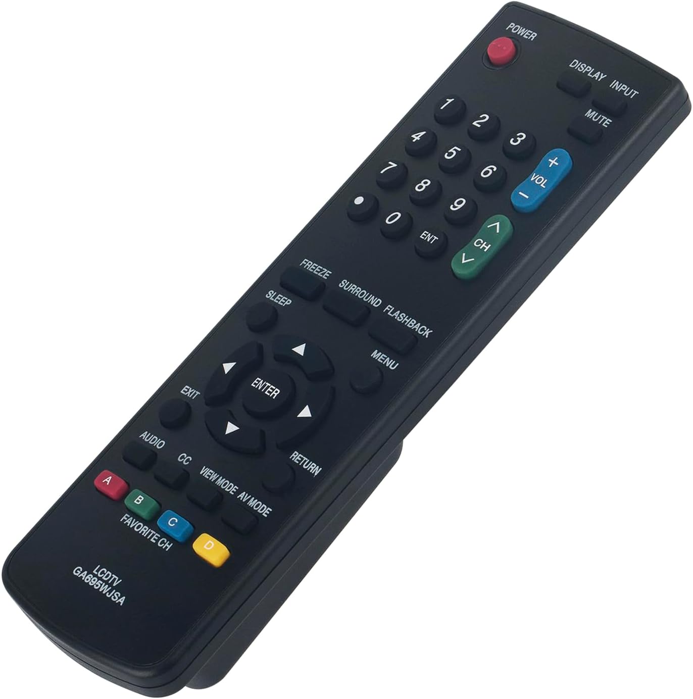 GA695WJSA Replace Remote Control Compatible with Sharp LCD TV LC-19LS40UT image 2