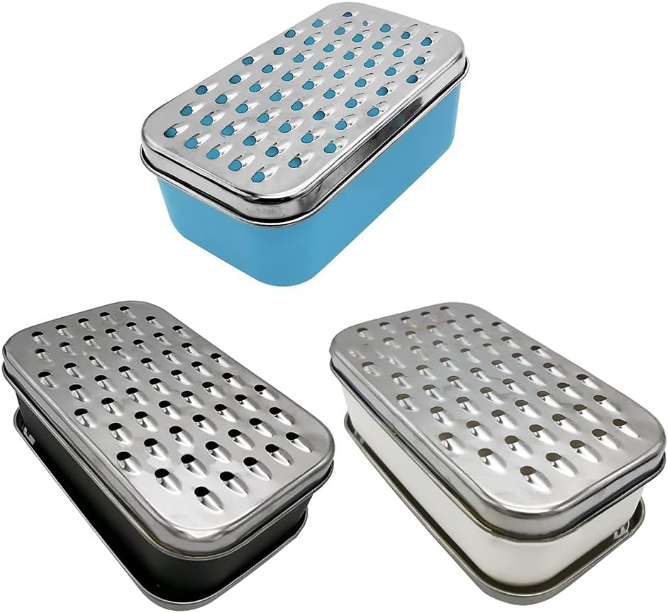 Stainless Steel Double Sided Cheese Grater 2 In1 Fruit Vegetable Chopper Onion Choppers with Container Enduring Cheese Grater
