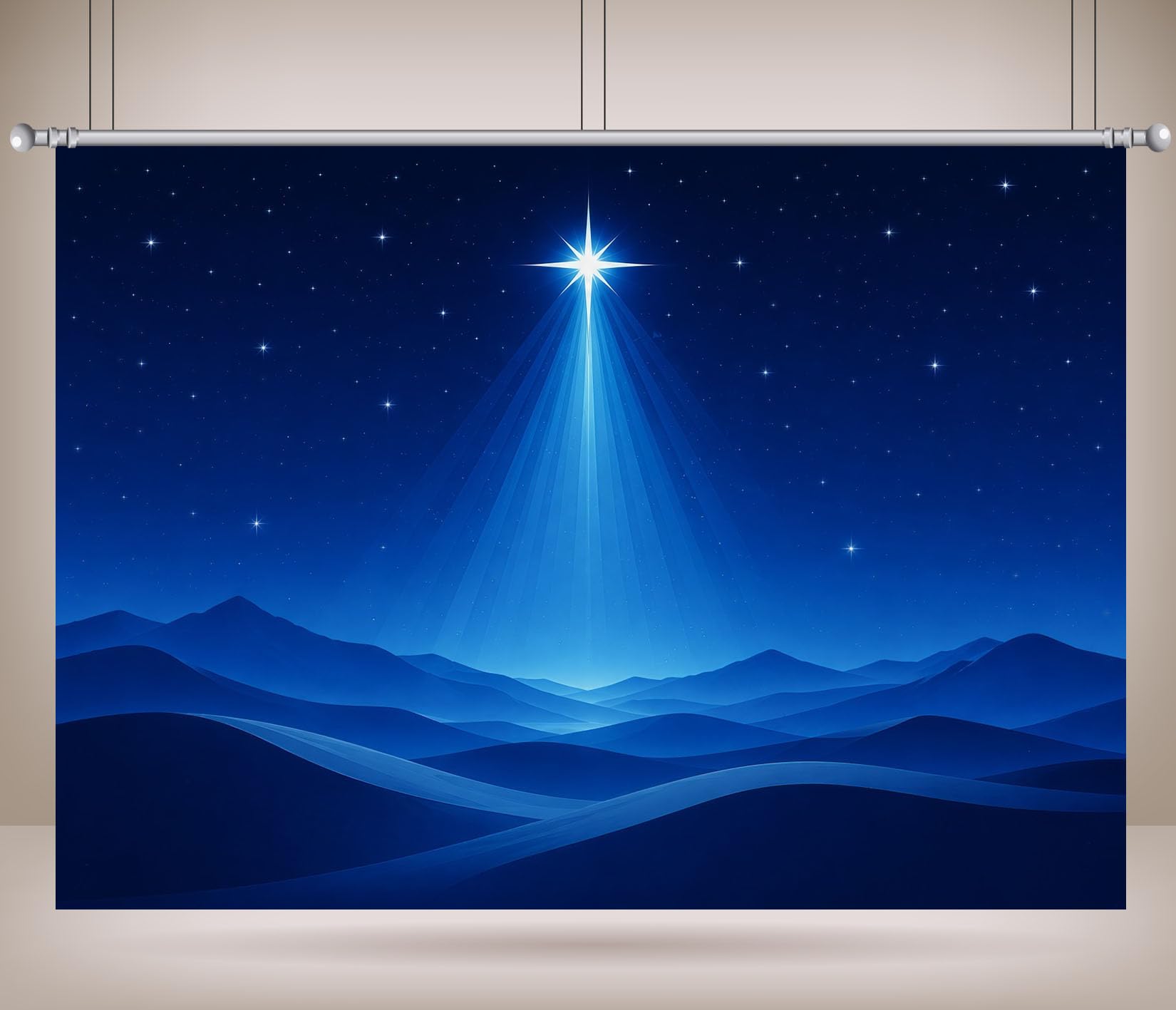 12x8FT (3.6x2.5m) Stella Nel Cielo Del Deserto Sfondo Fotografico