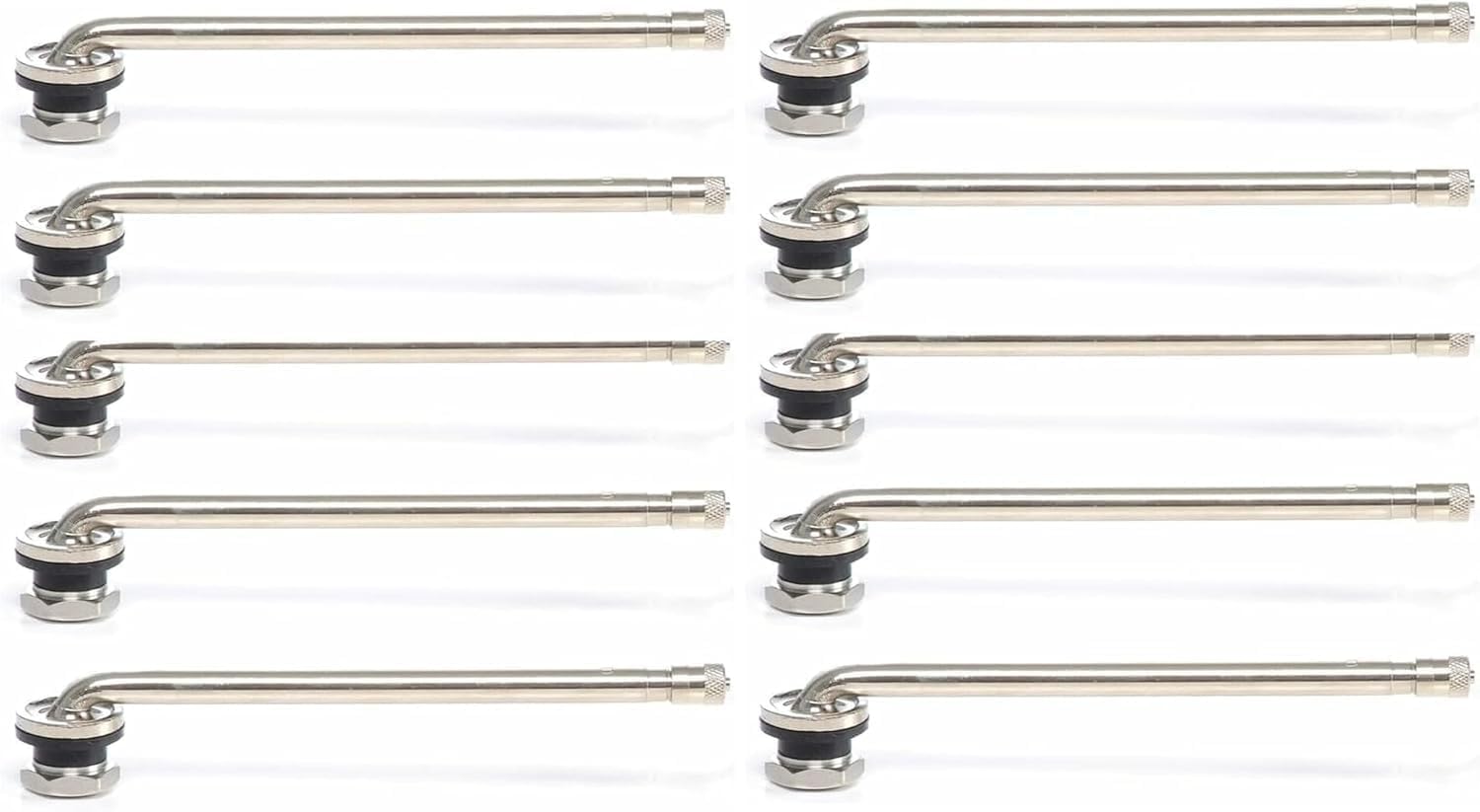 TR510 5-1/2" 90° Valve Stem for Drop-Center Aluminum Disc Wheel .625 Pack of 10