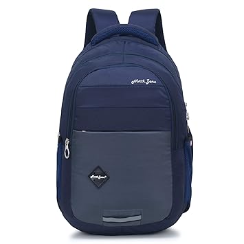 Northzone Lightweight School Bags Backpacks for Boys Girls Stylish Men and Women Casual Travel Laptop Bag College Office (Navy Blue) 40L