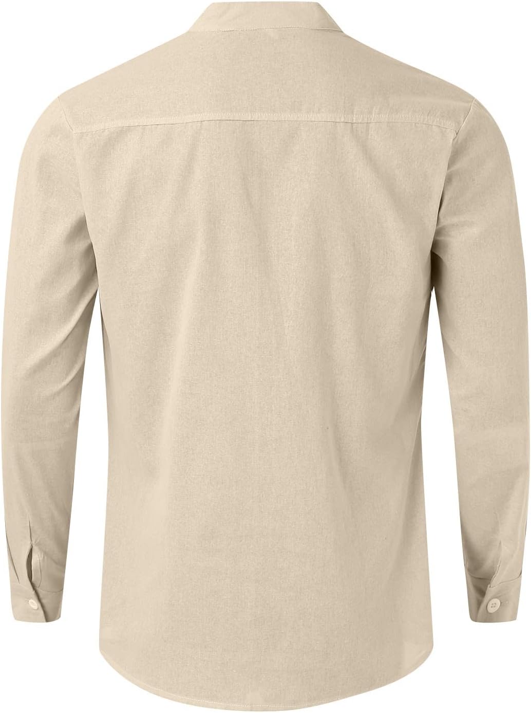 Ymosrh Men's Button Down Shirt Classic Style Casual Long Sleeve Collared Casual Dress Shirts Mens, S-2XL