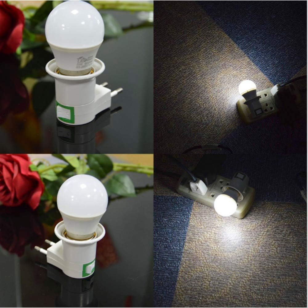 E27 Night lamp EU Plug 220V 5W Led Night Lights with Socket Switch E27 Base Holder Night Light