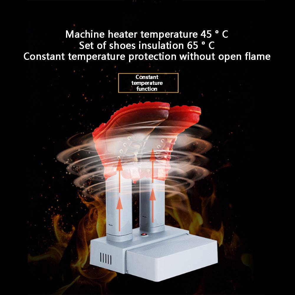 NANANA Séchoir pour Bottes et Gants - Déodorant Scalable Stérilisable Chauffage Gant Chaud Dehumidify, Idéal pour Le Ski Séchez Vos Chaussures et Moufles, Hauteur Rétractable 42-57cm