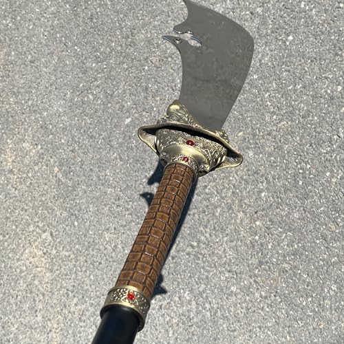 57-inch Spring Autumn Broadsword Martial Arts Guan Yu Green Dragon Crescent-Moon Blade Eighteen Weapons Collection - Thumbnail 6