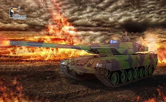 TOUCAN RC HOBBY US in Stock 1/16 Henglong Tk7.0 Leopard2A6 Rc Tank Ir Battle Bb Shooting Engine Smoke 2.4Ghz Remote Control Car Model 3889