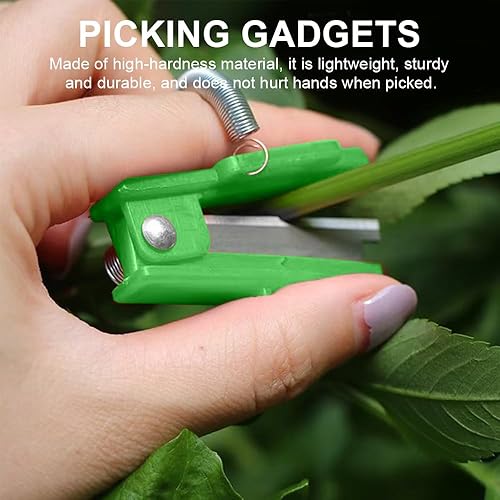 Miniatura 4 de 2 cuchillos para el pulgar y tijeras de podar, herramienta multiusos de acero inoxidable para recortar hojas, recolección de frutas, recortar