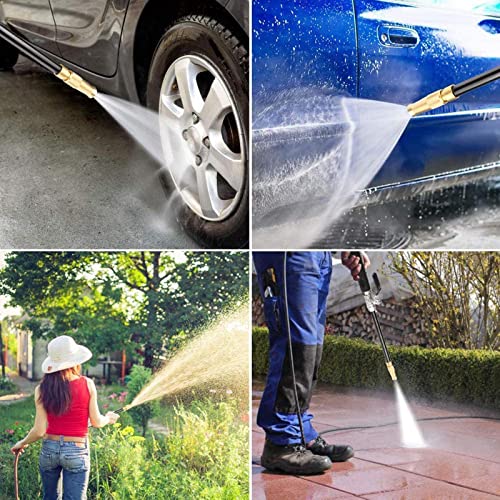 Hydro Jet High Pressure Power Washer Water Spray Gun Nozzle Wand Attachment