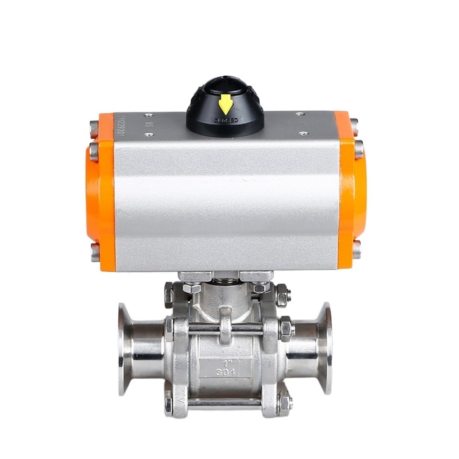 Vanne à bille à virole en acier inoxydable 304 haute performance pour réseau agro
