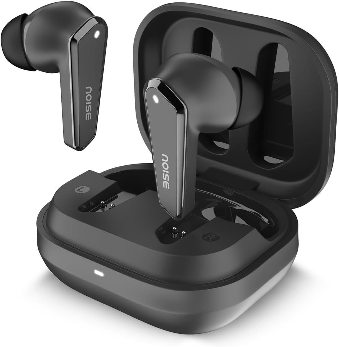 - Buds N1 Truly Wireless Earbuds with Chrome Finish, 40H of Playtime, Quad Mic with ENC, Ultra Low Latency Gaming (Up to 40 Ms), Instacharge(10 Min=120 Min), Bluetooth V5.3(Carbon Black)