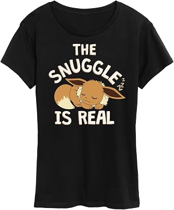HYBRID APPAREL - Pokemon - The Snuggle Eevee - Womens Short Sleeve Tee