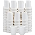 Clawsoff [300 Pack 5 oz Mini Paper Cups White, Small Mouthwash Cups 5 OZ, Disposable Bathroom Cups 5 Ounce for Supermarket, Birthday Party, Travel, Events, Picnic, BBQ