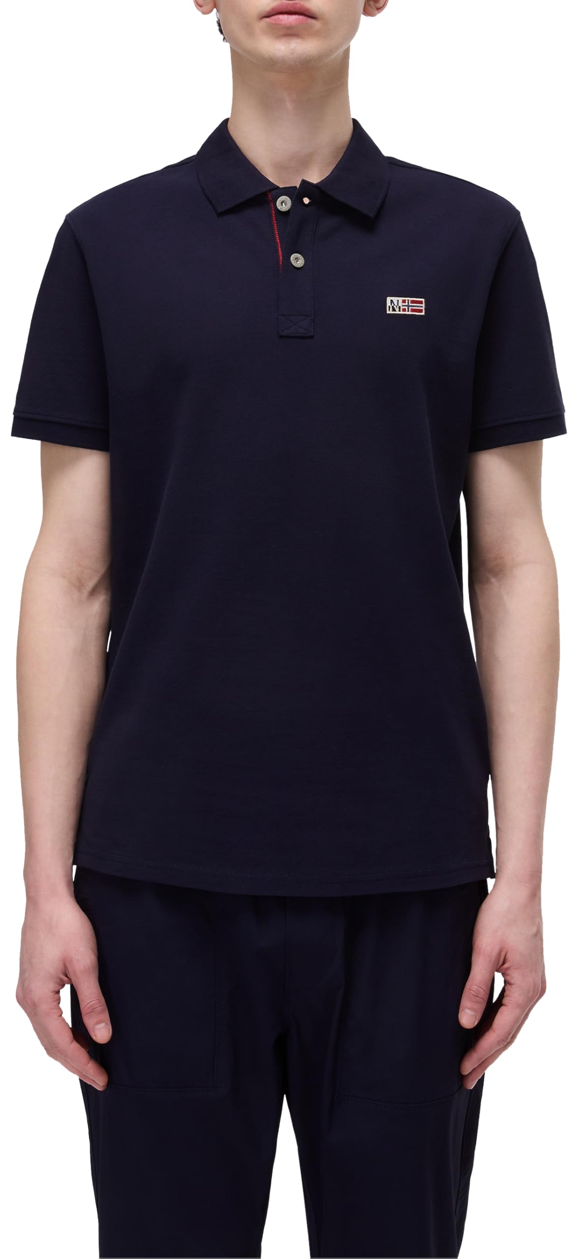 Napapijri Men's Navy Blue Eruggy Short Sleeve Polo Shirt