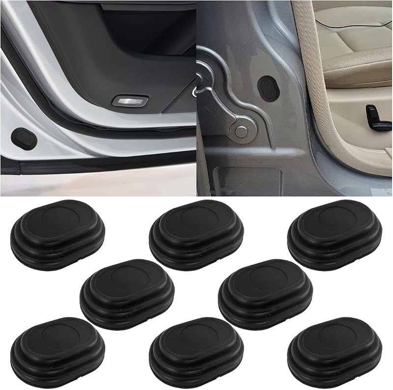 smilfuy 8PCS Car Door Shock Absorber, Silicone Anti-Collision Buffer Pad | Car Side Door Protection Sticker, Self Adhesive Car Door Slam Stopper Bumper Protector, Soundproof Crash Pad for SUV Truck