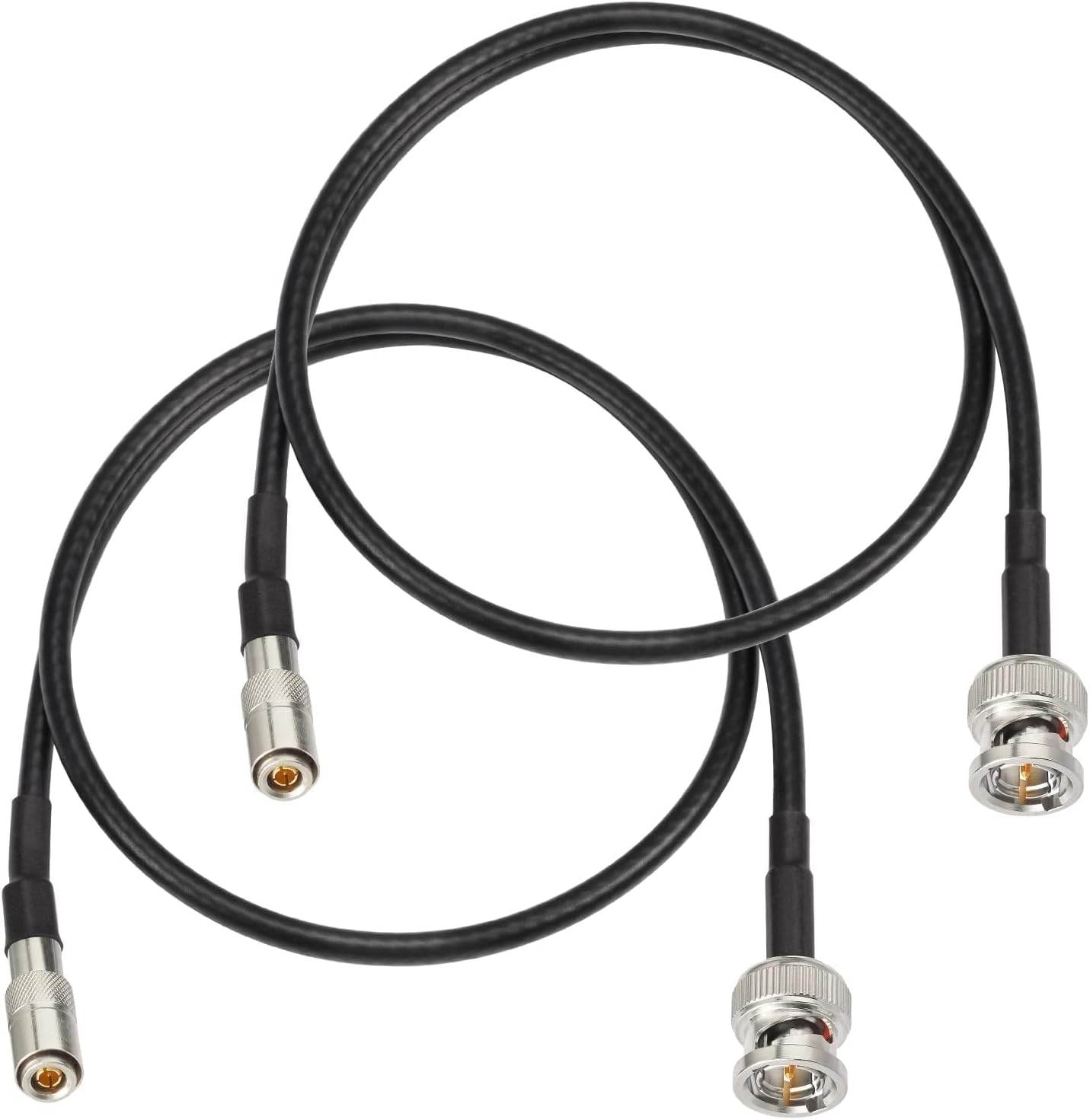 Superbat DIN to SDI BNC Cable 20inch 2-Pack DIN 1.0/2.3 to BNC Male Cable | Belden 1855A for Blackmagic BMCC/BMPCC Video Assist 4K Transmissions HyperDeck Cameras 2pcs