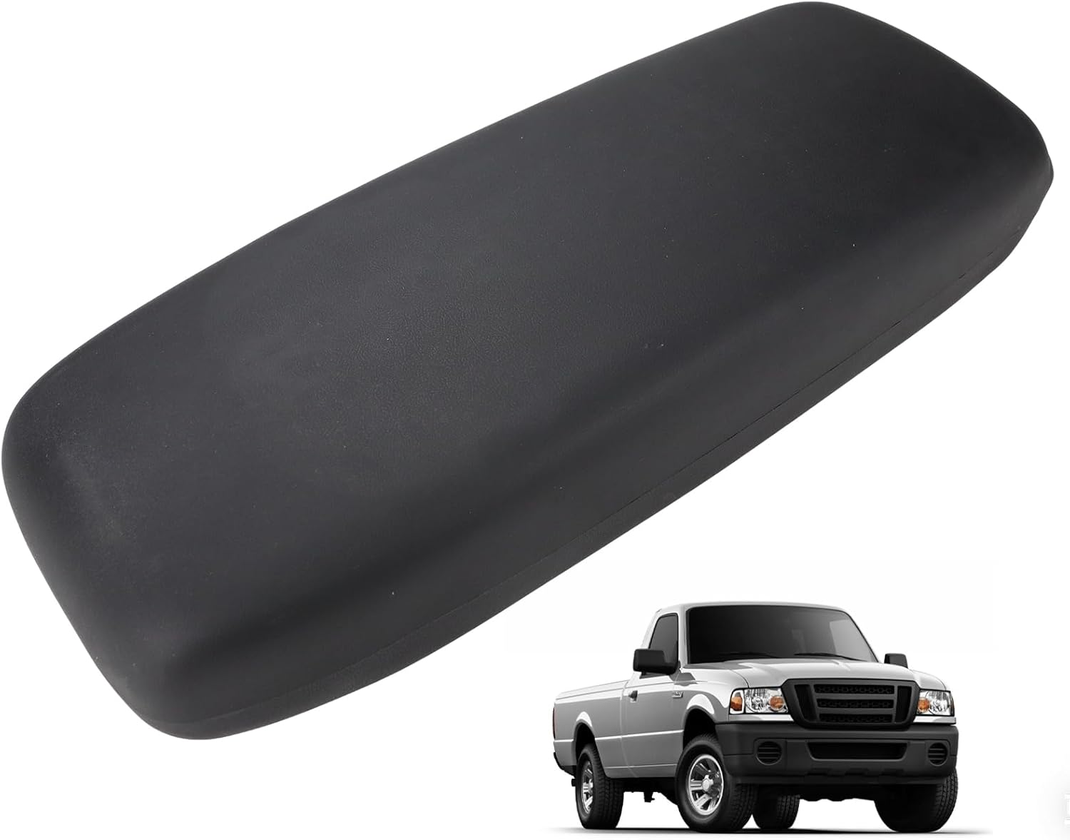 Center Console Armrest Lid Cushion Pad Top Black Compatible with Ford Ranger 2004 2005 2006 2007 2008 2009 2010 2011 Replaces 3L5Z-10644A22-AAC, 3L5Z10644A22AAC