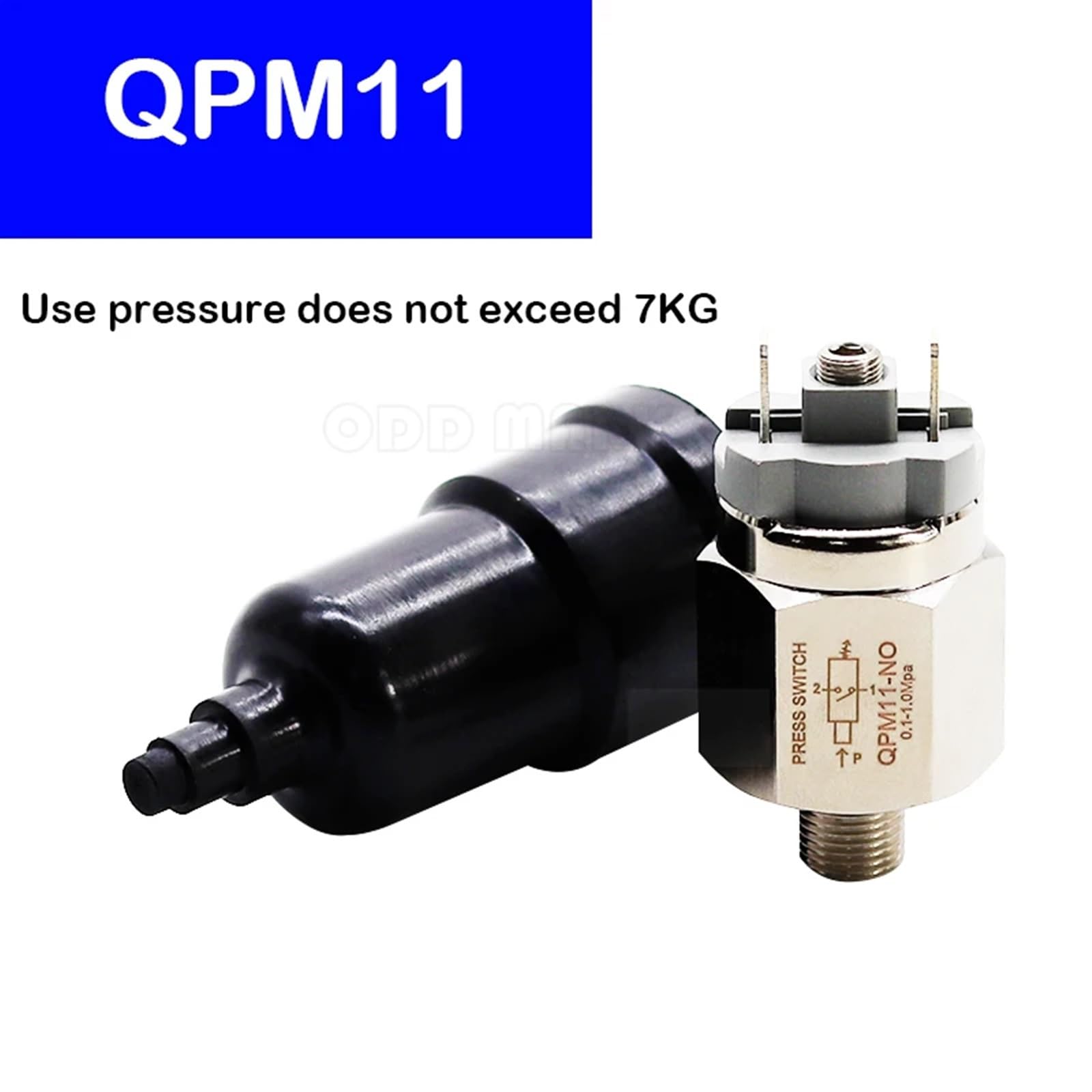 Compresseur d'air pneumatique réglable, pressostat QPM11-NO QPM11-NC 1/8 "1/4", 1 pièce (Color : QPM11-NC1)